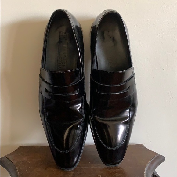 Versace Collection Patent Leather Penny Loafer - Picture 5 of 12